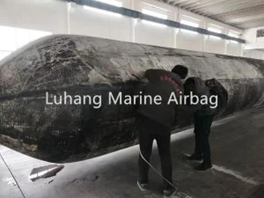 شپ یارڈز میں شپ لانچ یا گودی کے لئے میرین ایئر بیگ